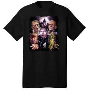 UNIVERSAL MONSTERS Shirt Size Small- Gildan.- 100% Cotton